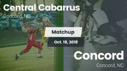 Matchup: Central Cabarrus vs. Concord  2018