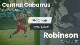 Matchup: Central Cabarrus vs. Robinson  2018