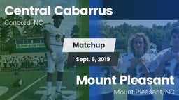 Matchup: Central Cabarrus vs. Mount Pleasant  2019