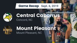Recap: Central Cabarrus  vs. Mount Pleasant  2019