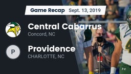 Recap: Central Cabarrus  vs. Providence  2019