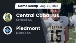 Recap: Central Cabarrus  vs. Piedmont  2023