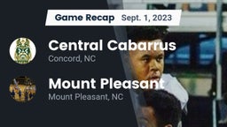 Recap: Central Cabarrus  vs. Mount Pleasant  2023