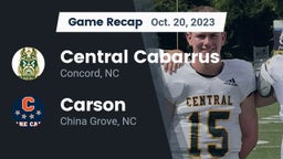 Recap: Central Cabarrus  vs. Carson  2023