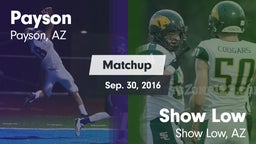 Matchup: Payson vs. Show Low  2016