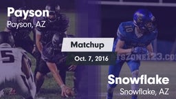Matchup: Payson vs. Snowflake  2016