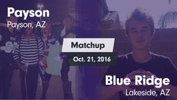 Matchup: Payson vs. Blue Ridge  2016