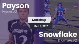 Matchup: Payson vs. Snowflake  2017