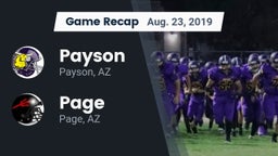 Recap: Payson  vs. Page  2019