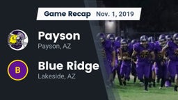 Recap: Payson  vs. Blue Ridge  2019