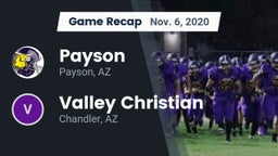 Recap: Payson  vs. Valley Christian  2020