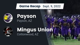 Recap: Payson  vs. Mingus Union  2022