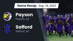 Recap: Payson  vs. Safford  2023