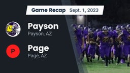 Recap: Payson  vs. Page  2023