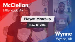 Matchup: McClellan vs. Wynne  2016