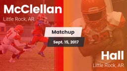 Matchup: McClellan vs. Hall  2017
