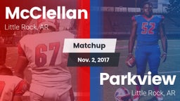 Matchup: McClellan vs. Parkview  2017