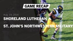 Recap: Shoreland Lutheran  vs. St. John's Northwestern Military  2016