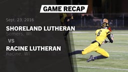Recap: Shoreland Lutheran  vs. Racine Lutheran  2016