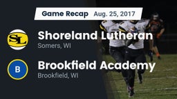 Recap: Shoreland Lutheran  vs. Brookfield Academy  2017