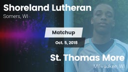 Matchup: Shoreland Lutheran vs. St. Thomas More  2018