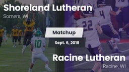 Matchup: Shoreland Lutheran vs. Racine Lutheran  2019