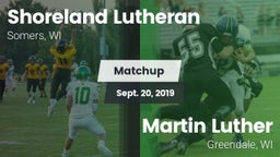 Matchup: Shoreland Lutheran vs. Martin Luther  2019