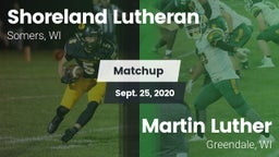 Matchup: Shoreland Lutheran vs. Martin Luther  2020