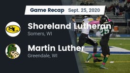 Recap: Shoreland Lutheran  vs. Martin Luther  2020