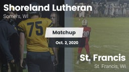 Matchup: Shoreland Lutheran vs. St. Francis  2020