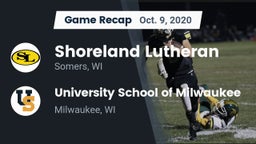 Recap: Shoreland Lutheran  vs. University School of Milwaukee 2020