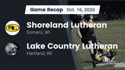 Recap: Shoreland Lutheran  vs. Lake Country Lutheran  2020