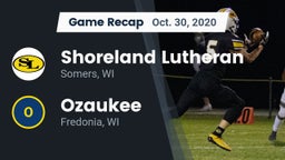 Recap: Shoreland Lutheran  vs. Ozaukee  2020