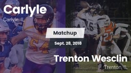 Matchup: Carlyle vs. Trenton Wesclin  2018