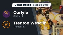 Recap: Carlyle  vs. Trenton Wesclin  2018