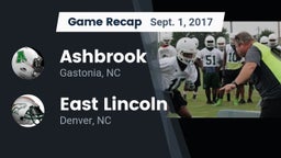 Recap: Ashbrook  vs. East Lincoln  2017