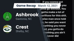 Recap: Ashbrook  vs. Crest  2021