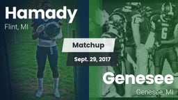 Matchup: Hamady vs. Genesee  2016