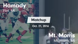 Matchup: Hamady vs. Mt. Morris  2016