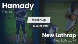 Matchup: Hamady vs. New Lothrop  2017