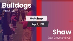 Matchup: Bulldogs vs. Shaw  2017