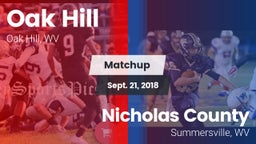 Matchup: Oak Hill vs. Nicholas County  2018