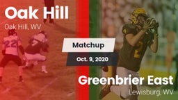 Matchup: Oak Hill vs. Greenbrier East  2020