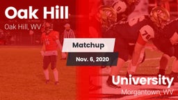 Matchup: Oak Hill vs. University  2020