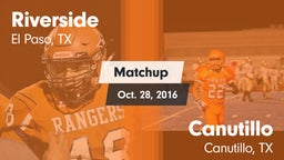 Matchup: Riverside vs. Canutillo  2016