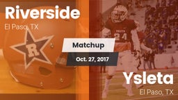 Matchup: Riverside vs. Ysleta  2017