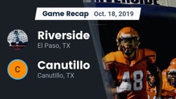 Recap: Riverside  vs. Canutillo  2019
