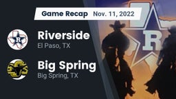 Recap: Riverside  vs. Big Spring  2022