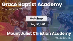 Matchup: Grace Baptist Academ vs. Mount Juliet Christian Academy  2019