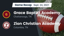 Recap: Grace Baptist Academy  vs. Zion Christian Academy  2021